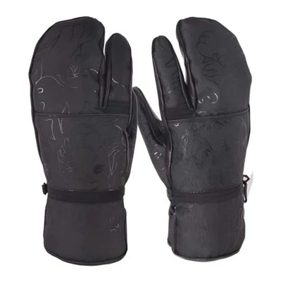 वाटरप्रूफ स्की थ्री-फिंगर दस्ताने